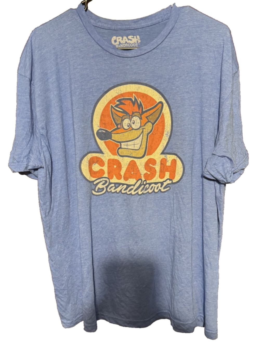 Crash Bandicoot T-Shirt Men's Size XL Blue